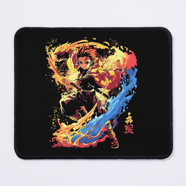 Item preview, Demon Slayer Tanjiro Kamado Fire Water Breathing Anime Art designed and sold by siennalabeoo.