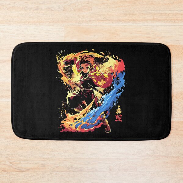 Item preview, Demon Slayer Tanjiro Kamado Fire Water Breathing Anime Art designed and sold by siennalabeoo.