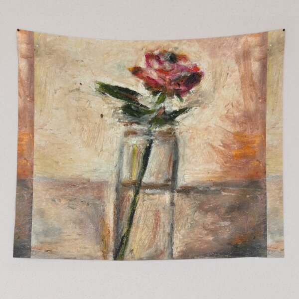 Item preview, beautiful red rose painting designed and sold by valessketch.