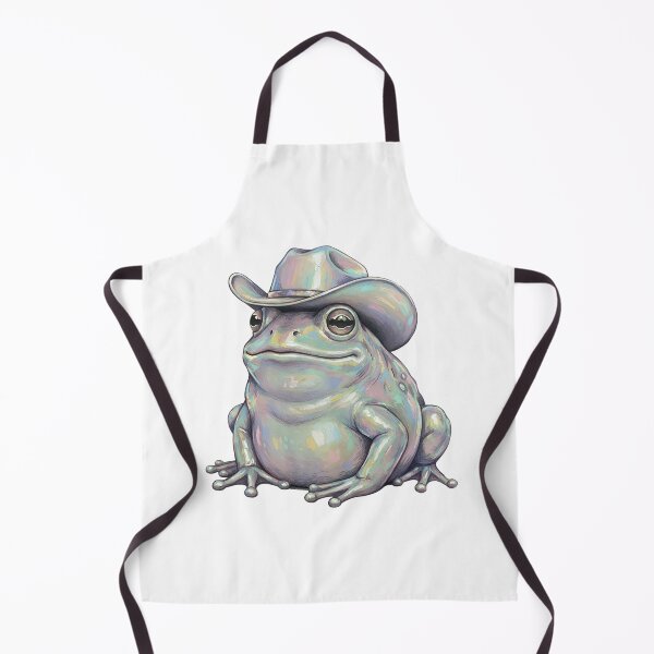 Item preview, Iridescent Cowboy Frog Shimmer Yeehaw Art designed and sold by GymTanLaundry.
