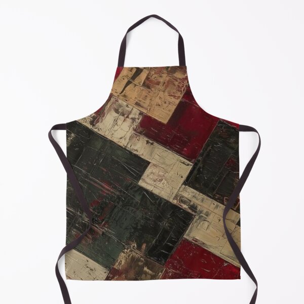 Item preview, Abstract Red Green and Gold Pattern designed and sold by ZedColors.