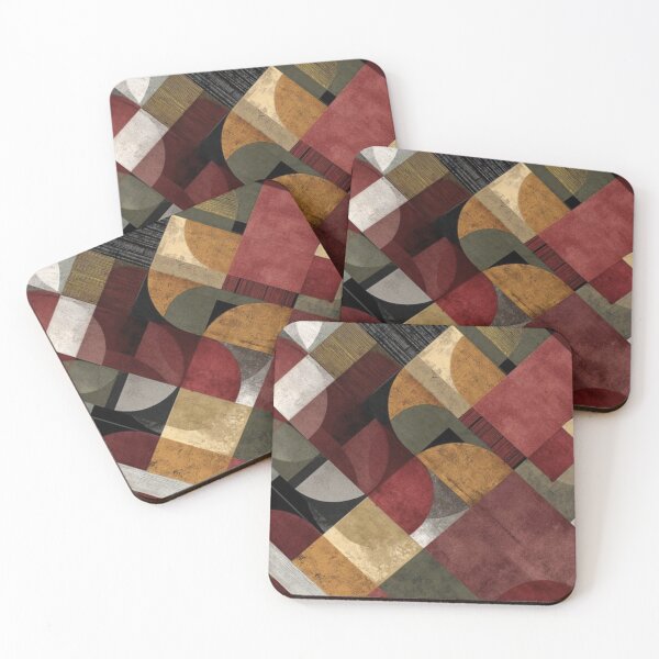 Item preview, Abstract Red Black and Gold Pattern designed and sold by ZedColors.
