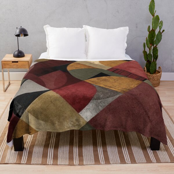 Item preview, Abstract Red Black and Gold Pattern designed and sold by ZedColors.