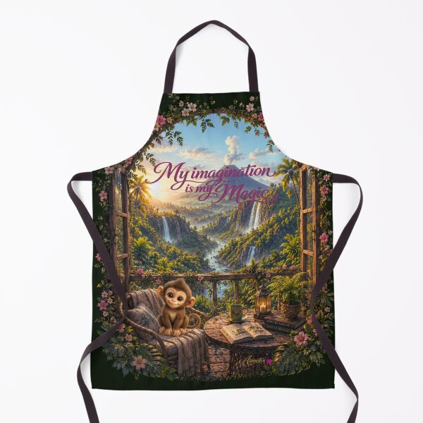 Item preview, My Imagination Is My Magic – Cozy Jungle Volcano Aesthetic designed and sold by Aimetoi.