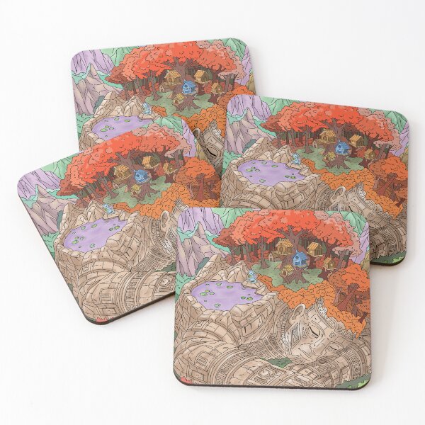 Item preview, The Sleeping Giant - Cozy Fantasy Forest Wall Art designed and sold by AliAltinelArt.
