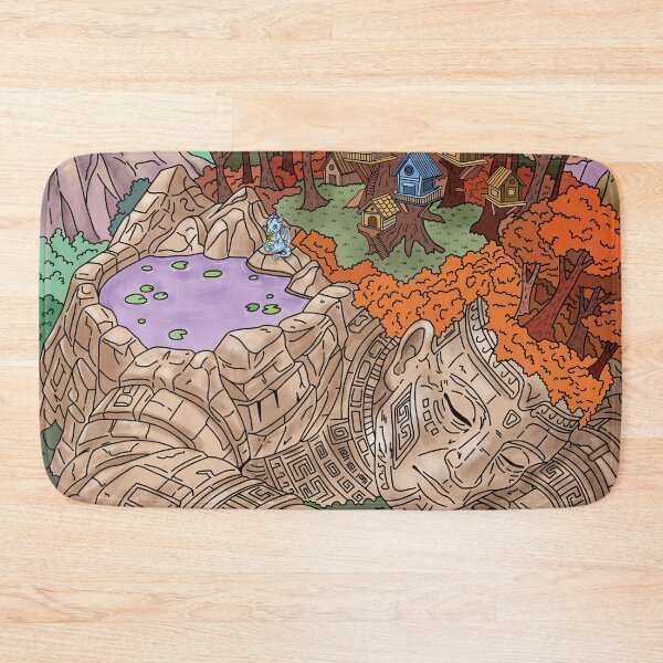 Item preview, The Sleeping Giant - Cozy Fantasy Forest Wall Art designed and sold by AliAltinelArt.