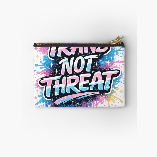 Item preview, Trans Not Threat Graffiti Pride Typography Design designed and sold by LatestDesign95.