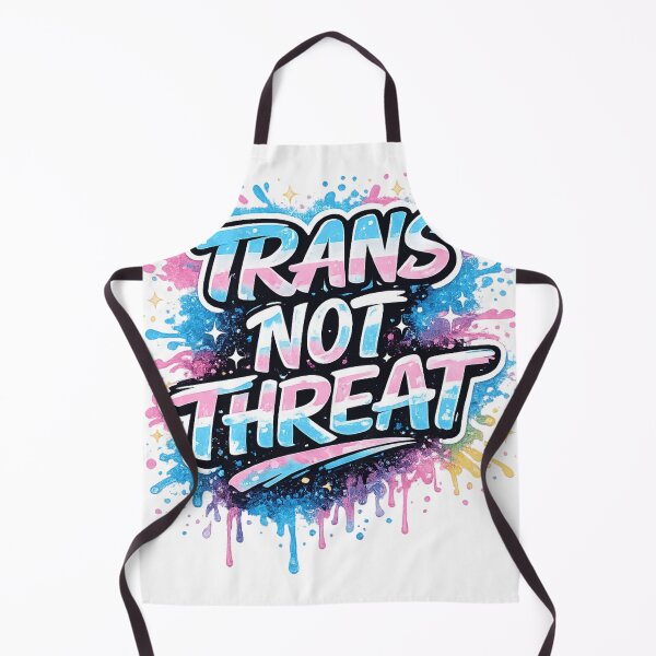 Item preview, Trans Not Threat Graffiti Pride Typography Design designed and sold by LatestDesign95.