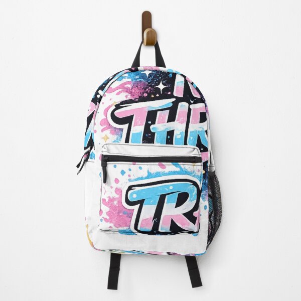 Item preview, Trans Not Threat Graffiti Pride Typography Design designed and sold by LatestDesign95.