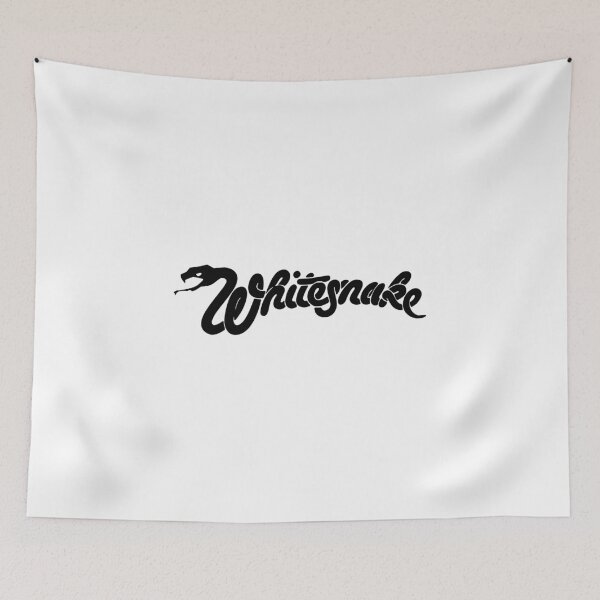 Item preview, Whitesnake Classic Snake Typography Logo - Black & White designed and sold by 1001T-Shirt.