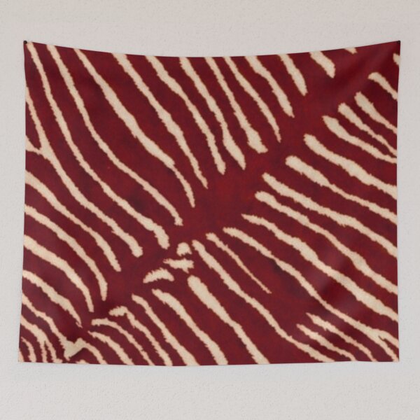 Item preview, Red and Beige Zebra Stripes designed and sold by ZedColors.