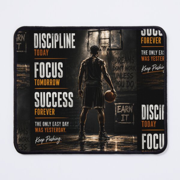 Item preview, Basketball Discipline Focus Success Motivation Poster designed and sold by ArtComixHaven.