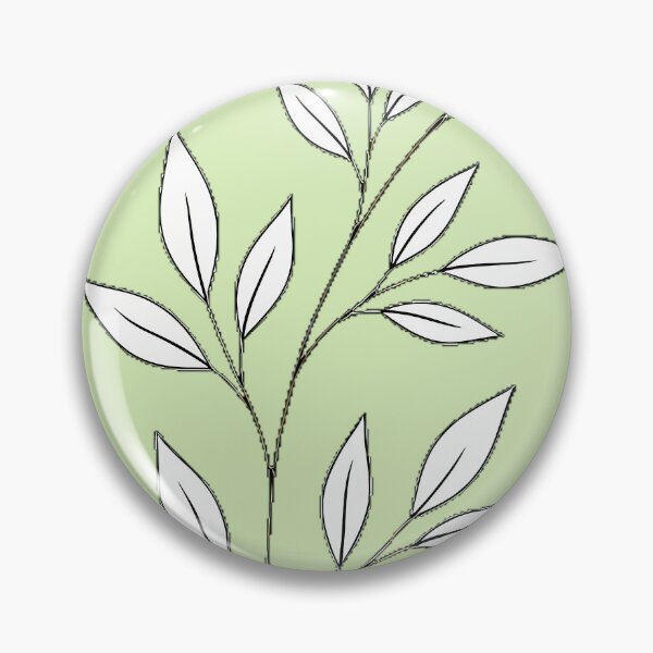 Item preview, Minimalist Botanical Branch Line Art - Elegant Black and White Leaves designed and sold by RBCTk.