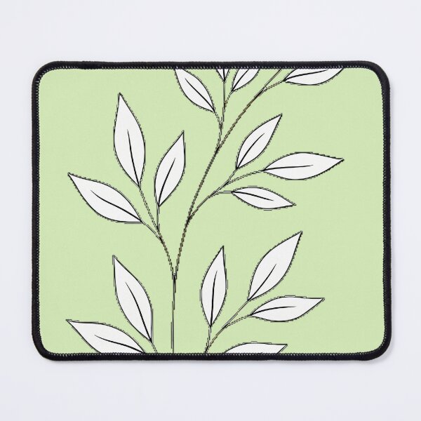 Item preview, Minimalist Botanical Branch Line Art - Elegant Black and White Leaves designed and sold by RBCTk.