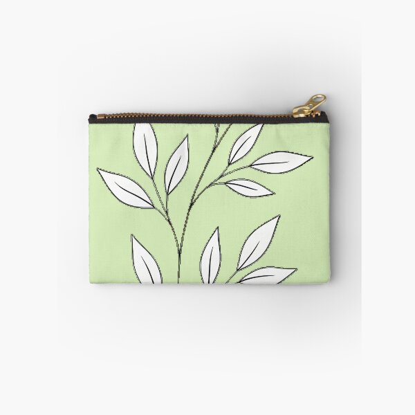 Item preview, Minimalist Botanical Branch Line Art - Elegant Black and White Leaves designed and sold by RBCTk.