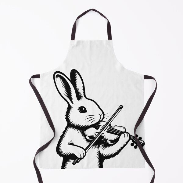 Item preview, Rabbit playing the violin designed and sold by heptenart.