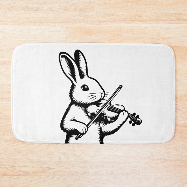 Item preview, Rabbit playing the violin designed and sold by heptenart.