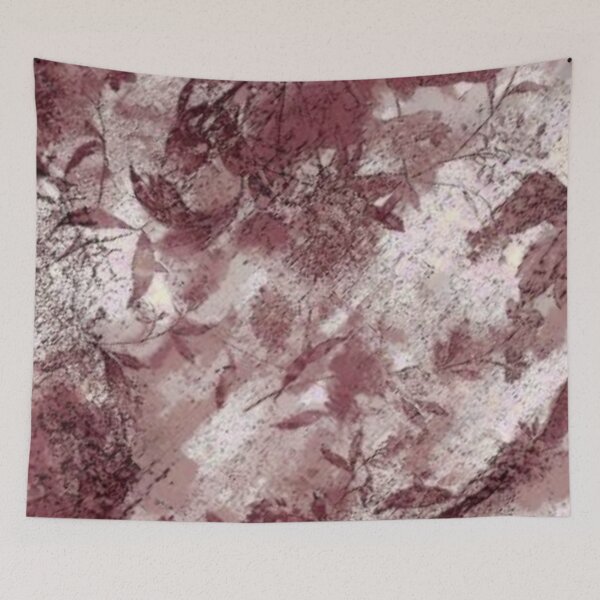 Item preview, Abstract Red and White Floral Design designed and sold by ZedColors.