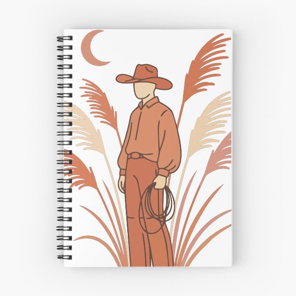 Item preview, Minimalist Western Cowboy Art - Terracotta Desert Lasso Silhouette with Pampas & Moon designed and sold by BestChoiceService.