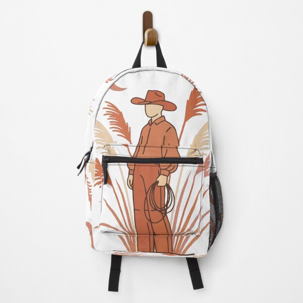 Item preview, Minimalist Western Cowboy Art - Terracotta Desert Lasso Silhouette with Pampas & Moon designed and sold by BestChoiceService.