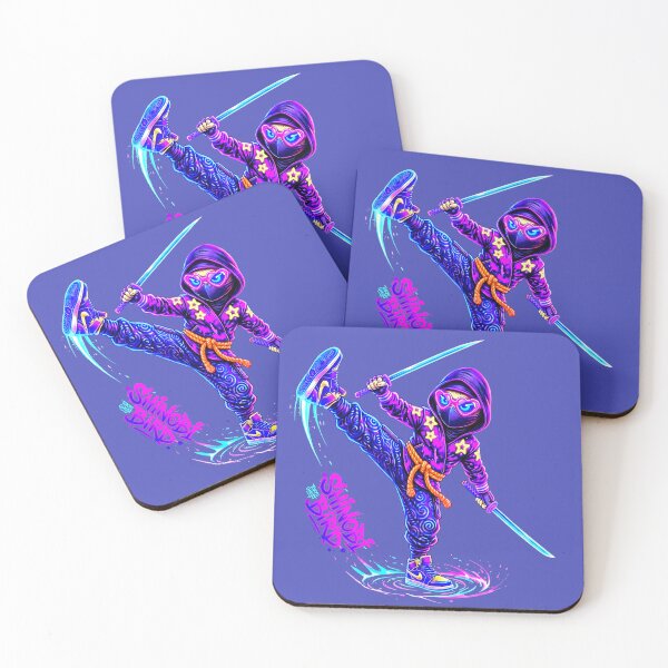 Item preview, Neon Ninja Stickers – Glow Art Designs designed and sold by Cyber-ART-Studio.