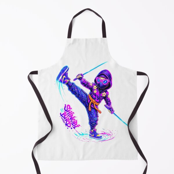 Item preview, Neon Ninja Stickers – Glow Art Designs designed and sold by Cyber-ART-Studio.