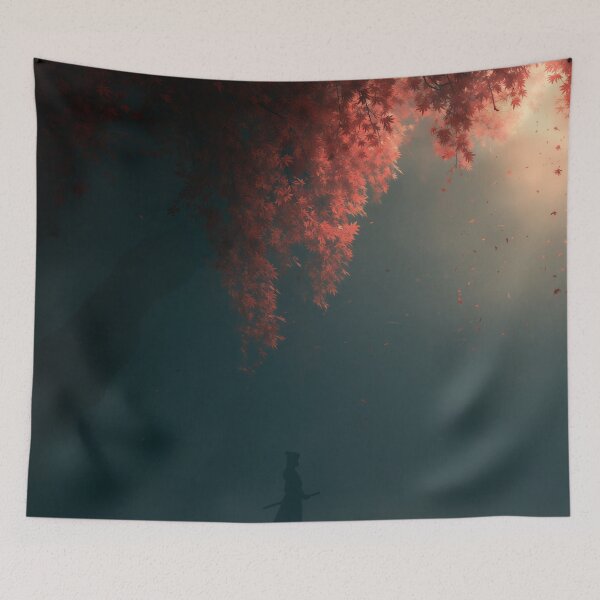 Item preview, Crimson Silence Beneath the Ancient Tree designed and sold by oanaunciuleanu.
