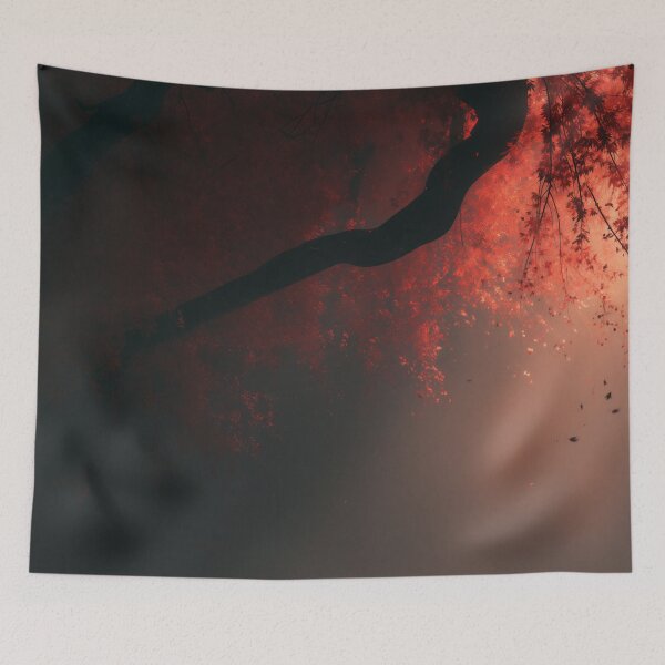 Item preview, Crimson Silence Beneath the Ancient Tree designed and sold by oanaunciuleanu.