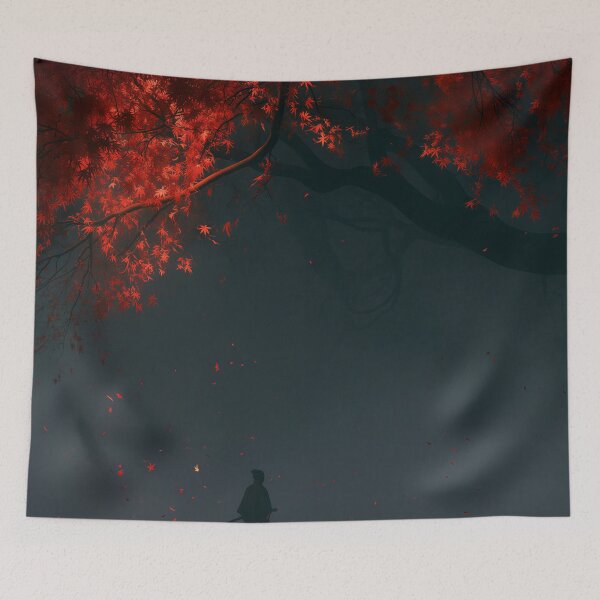 Item preview, Crimson Silence Beneath the Ancient Tree designed and sold by oanaunciuleanu.