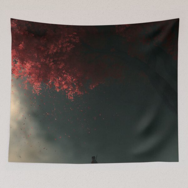 Item preview, Crimson Silence Beneath the Ancient Tree designed and sold by oanaunciuleanu.