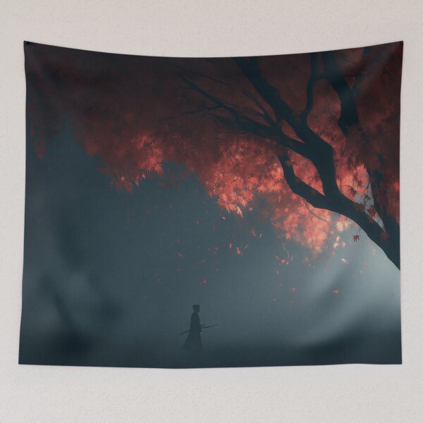 Item preview, Crimson Silence Beneath the Ancient Tree designed and sold by oanaunciuleanu.