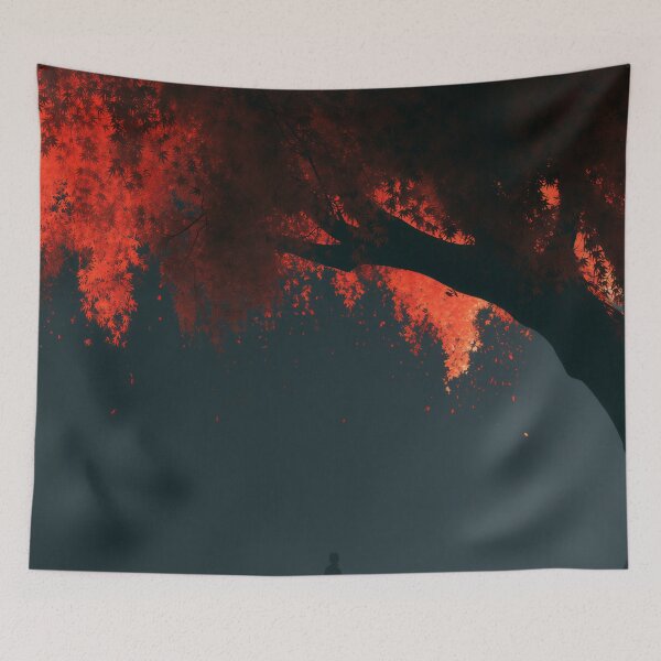 Item preview, Crimson Silence Beneath the Ancient Tree designed and sold by oanaunciuleanu.