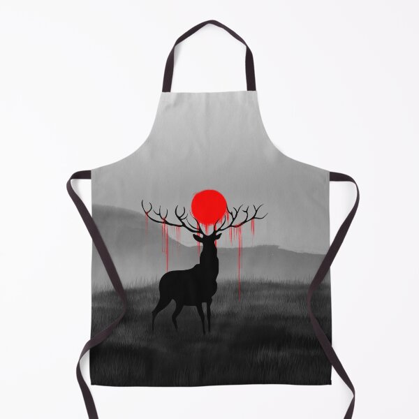 Item preview, Surreal Deer Beneath the Red Sun designed and sold by Ola-urb.