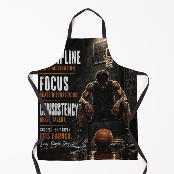 Item preview, Discipline Focus Consistency Basketball Motivation Poster designed and sold by ArtComixHaven.