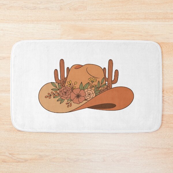 Item preview, Floral Cowboy Hat Illustration - Aesthetic Desert Cactus & Wildflower Western Art designed and sold by BestChoiceService.