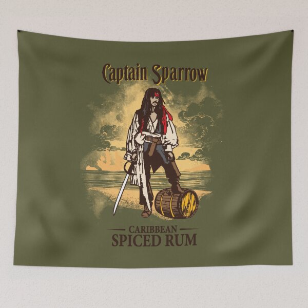 Item preview, Captain’s Spiced Rum - Vintage Pirate Label Art designed and sold by MrGlayga.