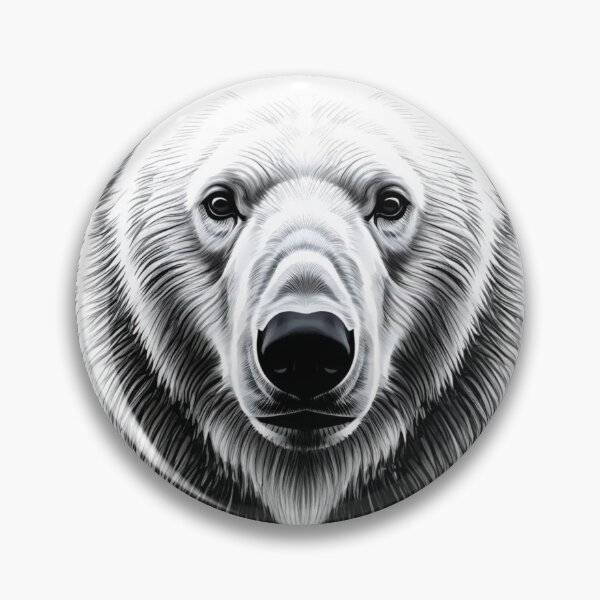 Item preview, Frozen Majesty: Realistic Polar Bear Sketch in the Arctic Silence designed and sold by Henrylifestyle2.