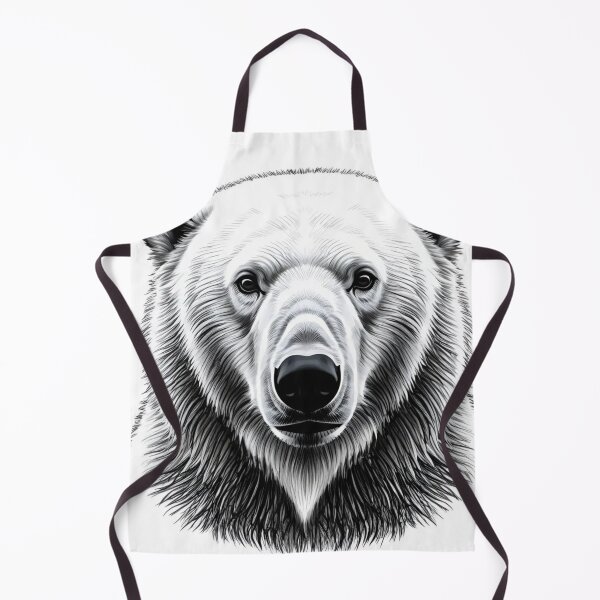 Item preview, Frozen Majesty: Realistic Polar Bear Sketch in the Arctic Silence designed and sold by Henrylifestyle2.