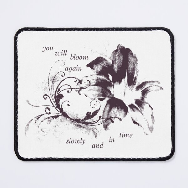 Item preview, you will bloom again slowly and in time hopecore inspirational quote y2k flower grunge 2000s alt whimsical vintage designed and sold by Kyna Arts.