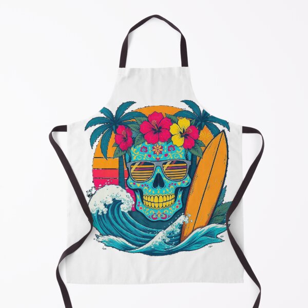 Item preview, Day of the Dead Surf Vibes – candy Skull designed and sold by Hairy-Coconuts.