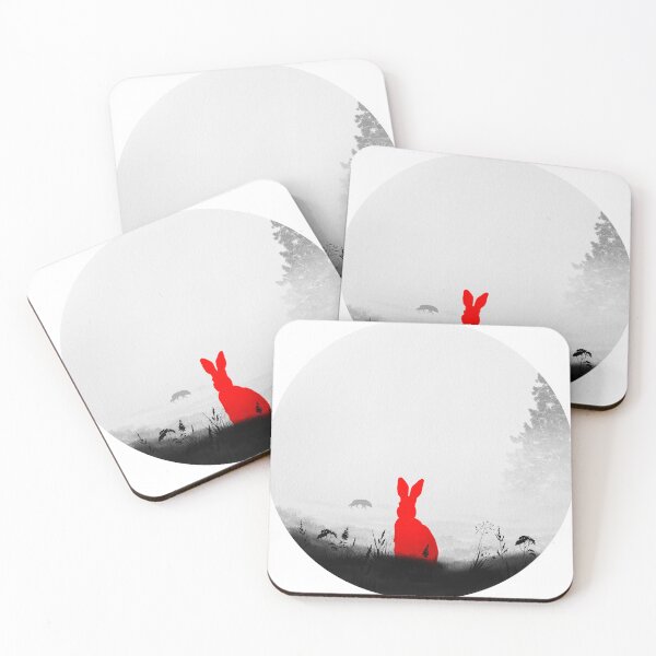Item preview, Red Rabbit In Silent Mist designed and sold by Ola-urb.