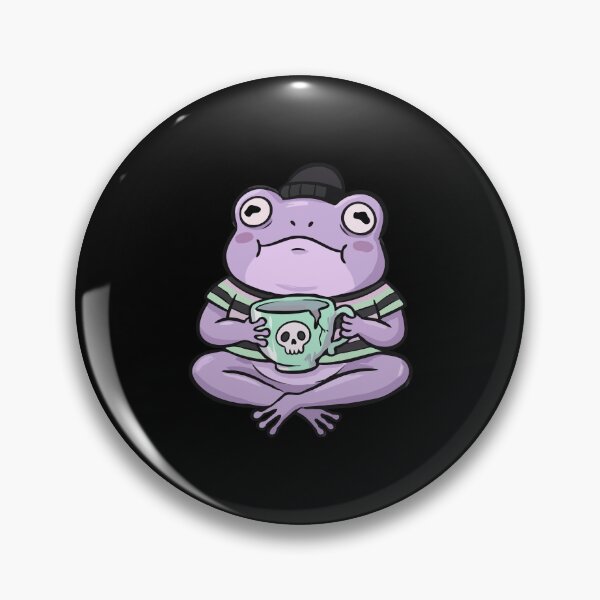 Item preview, Moody Lavender Toad Tea Time designed and sold by Emegan Print Art.