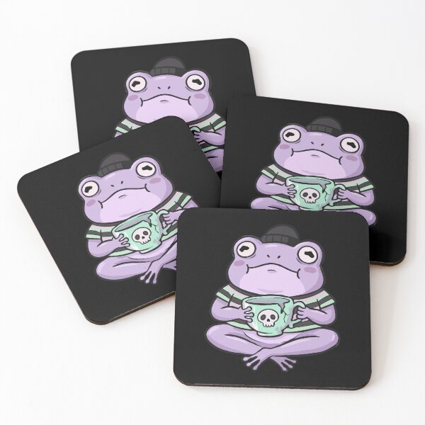 Item preview, Moody Lavender Toad Tea Time designed and sold by Emegan Print Art.