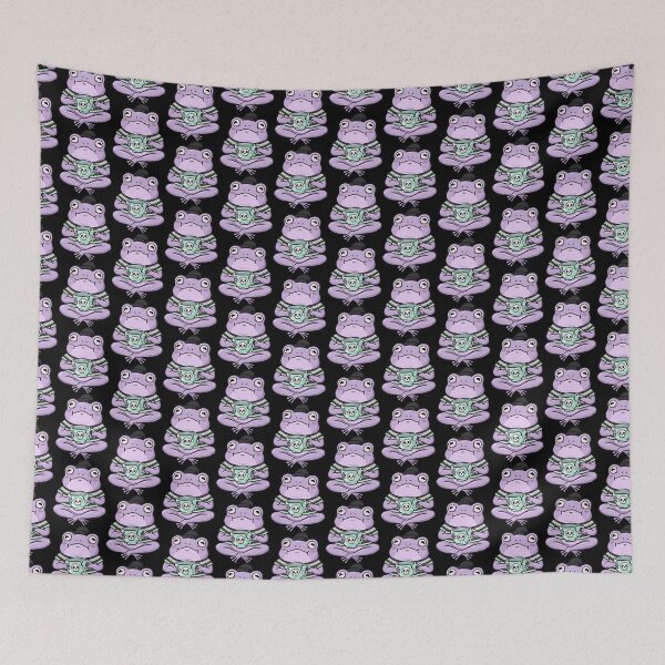Item preview, Moody Lavender Toad Tea Time designed and sold by Emegan Print Art.