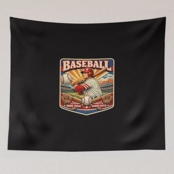 Artikelvorschau, Baseball Vintage Retro entworfen und verkauft von Atelier RLGS.