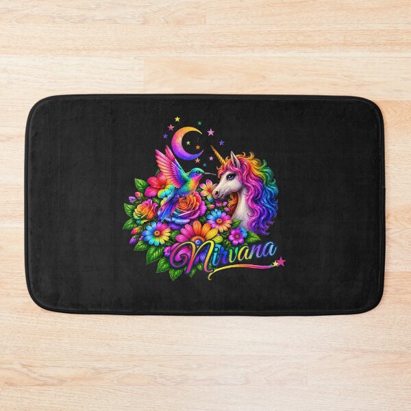 Item preview, Rainbow Unicorn & Hummingbird Nirvana designed and sold by Aimetoi.
