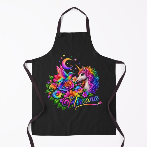 Item preview, Rainbow Unicorn & Hummingbird Nirvana designed and sold by Aimetoi.