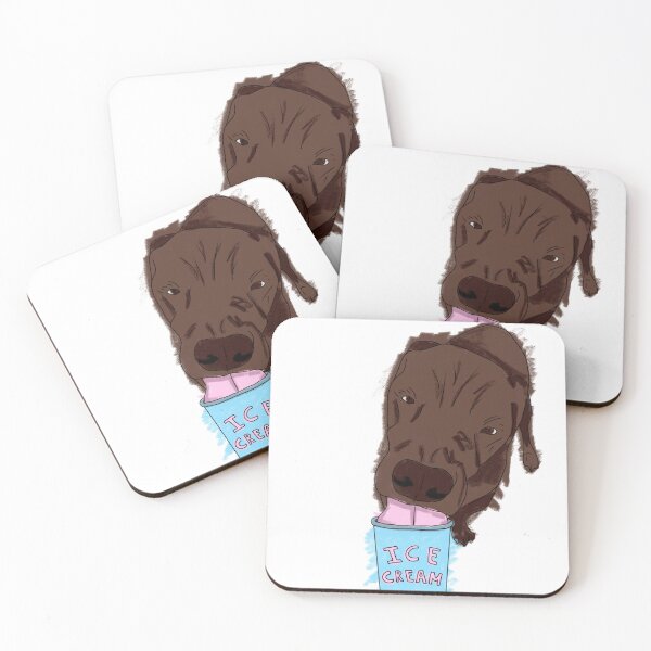 Item preview, Dog eating ice cream designed and sold by Blubglubfish1.