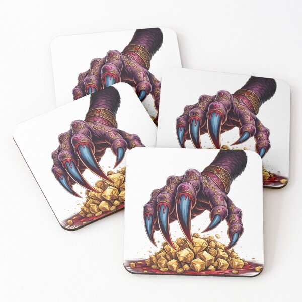 Item preview, Pay With Your Soul – Dark Fantasy Demon Hand Treasure Artwork designed and sold by AMIR PRO .