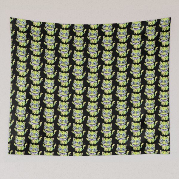 Item preview, Shimmering Star-Eyed Lime Feline designed and sold by Emegan Print Art.